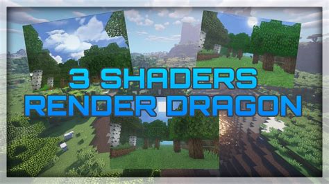 Shaders Render Dragon Para Minecraft Pe Bedrock Youtube