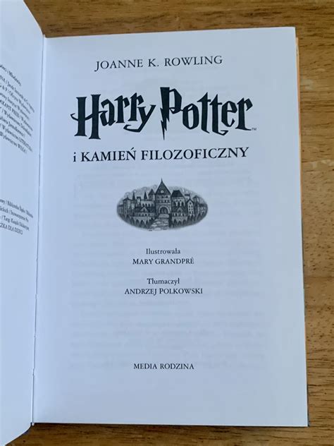 Harry Potter I Kamien Filozoficzny First Polish Edition By Rowling J