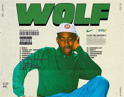 Wolf Album Posterwork Tyler The Creator Tyler The Creator Wolf