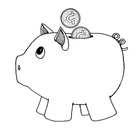 piggy bank black and white clipart 10 free Cliparts | Download images ...