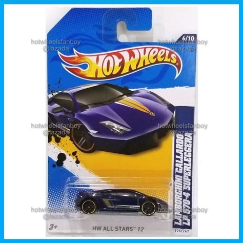 Hot Wheels Lamborghini Gallardo LP 570 4 Superleggera HW 2012 All Stars 610 Metalflake Royal