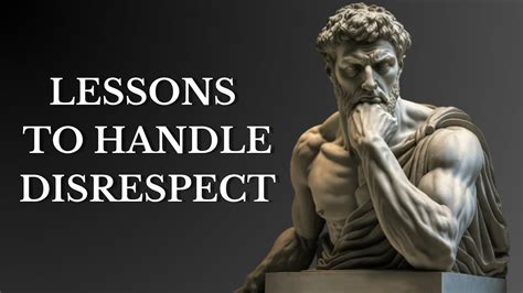 HOW TO HANDLE DISRESPECT AS A STOIC STOICISM YouTube