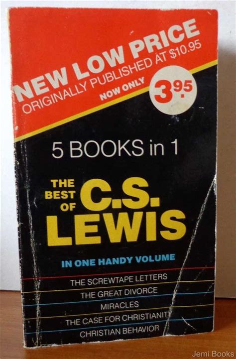 The Best Of C S Lewis Books In Handy Volume The Screwtape