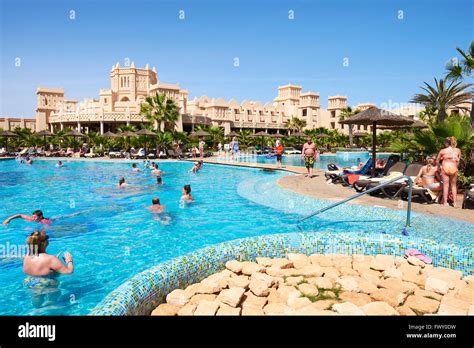 Swimming Pool Within The Hotel Riu Touareg Boa Vista Cape Verde Stock ...