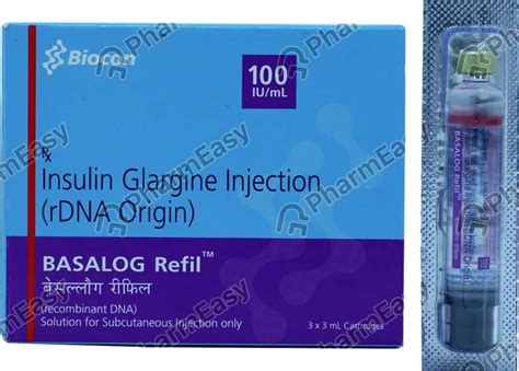 Basalog Refil 100 Iuml Solution For Injection 3 Uses Side Effects