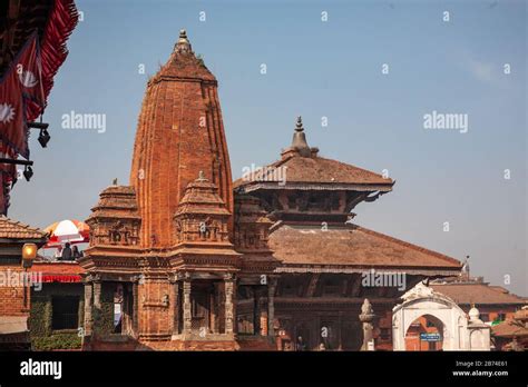 Temple In Durbar Square Bhaktapur Unesco World Heritage Site Nepal