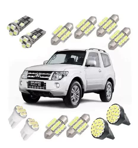 Kit Lampada Led Pajero Full Completo Teto Placa Ré Farolete