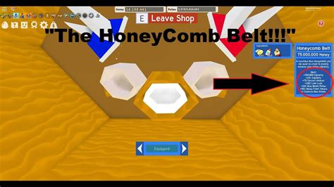 Crafting The Honeycomb Belt” Bee Swarm Simulator Roblox Youtube