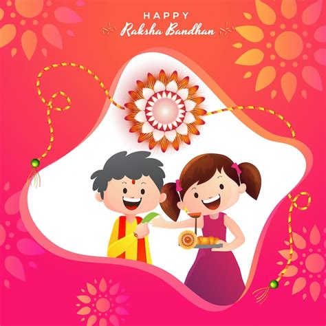 Premium Vector | Happy raksha bandhan celebration background.