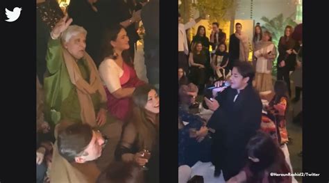 Javed Akhtar And Ali Zafar Have A Jam Session In Lahore Watch Video