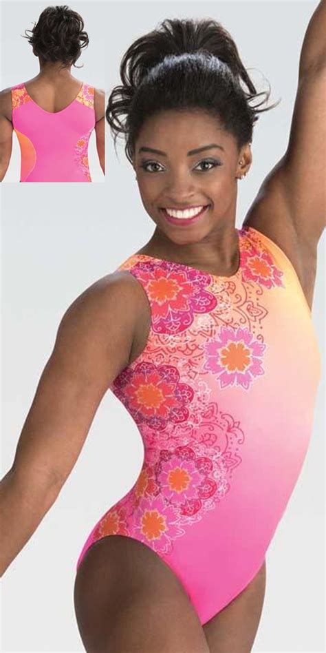 E3662 Flower Blast Simone Biles Leotard GK Elite Sportswear Gymnastics