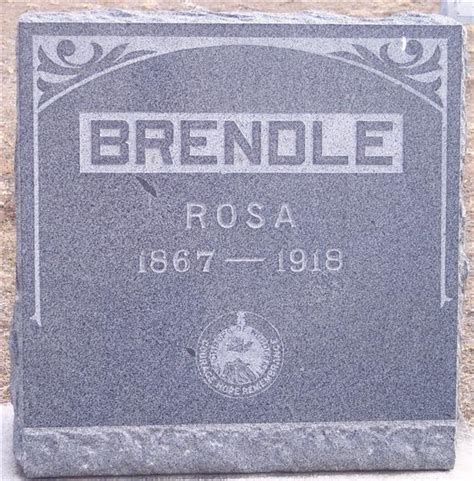 Rosa Klotz Brendle Find A Grave Memorial