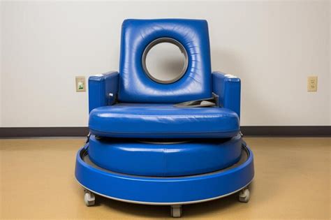Premium AI Image | lazy boy wheelchair circular blu e