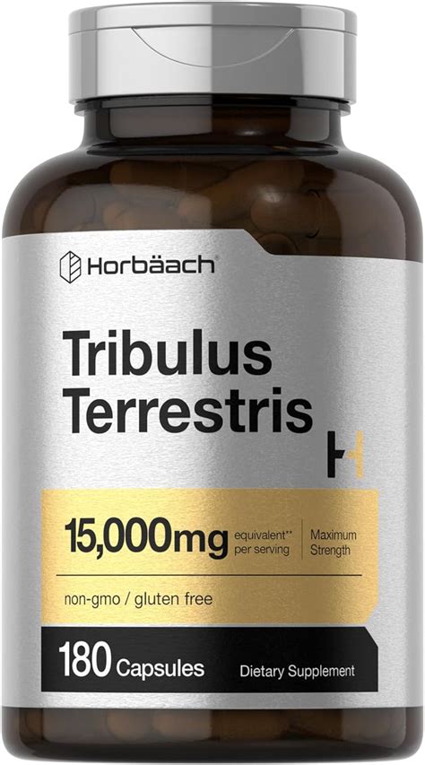 Tribulus Terrestris para hombres 1500 mg 180 cápsulas Suplemento