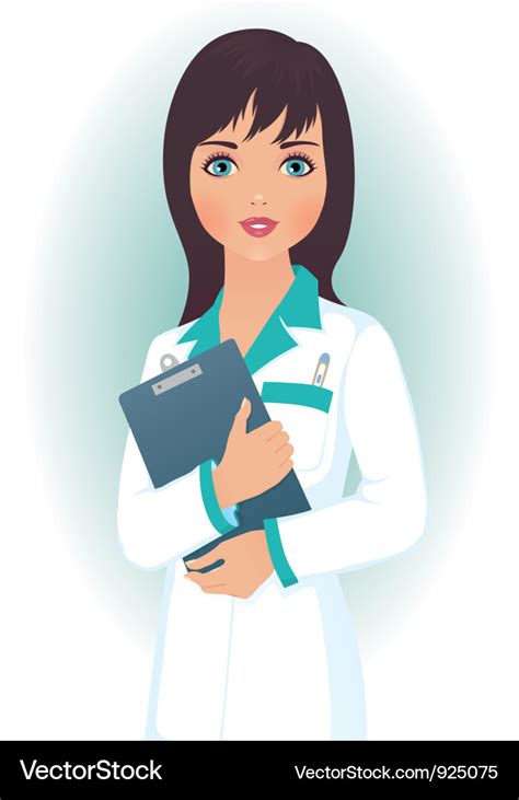 Doctor Woman Royalty Free Vector Image Vectorstock