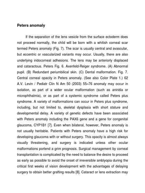 Peters anomaly.docx | Cornea | Congenital Disorder