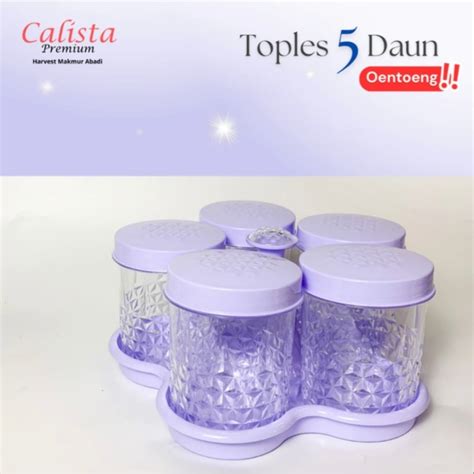 Jual Toples Calista Daun Toples Kue Kering Lebaran Kristal Shopee