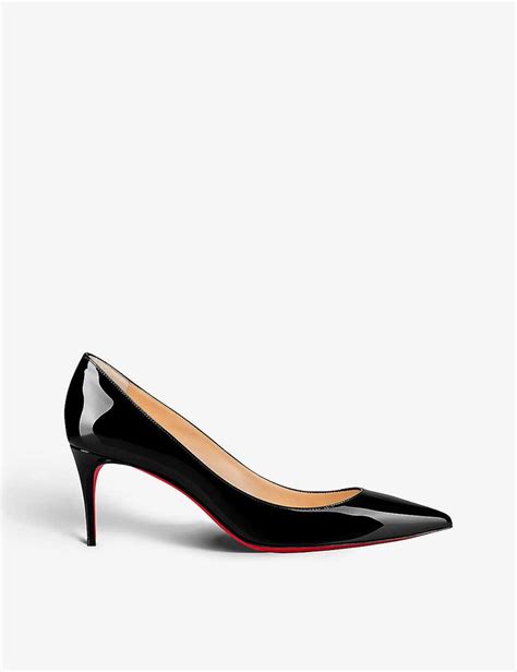 Christian Louboutin Kate Pointed Toe Patent Leather Courts