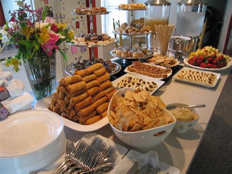 A Simple And Elegant Food Display On A Small Kitchen Party Food