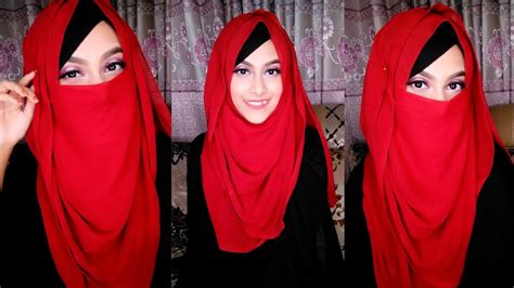 NIQAB AND HIJAB TUTORIAL WITH CHIFFON HIJAB Full Coverage Niqab