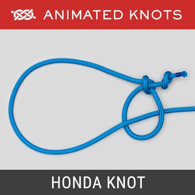 Honda Knot | How to tie a Honda Knot using Step-by-Step Animations | Animated Knots by Grog