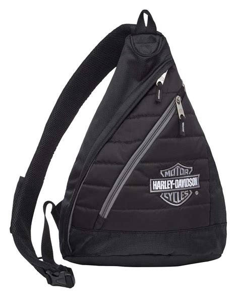 Harley Davidson Bar Shield Quilted Travel Large Sling Backpack