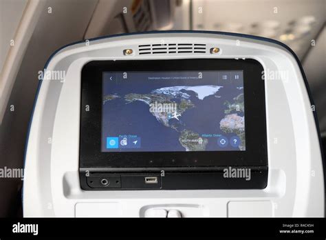Airplane Seat Tv Screen Hi Res Stock Photography And Images Alamy