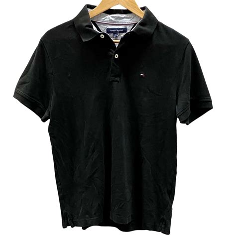 Tommy Hilfiger Mens Size M Polos Black S