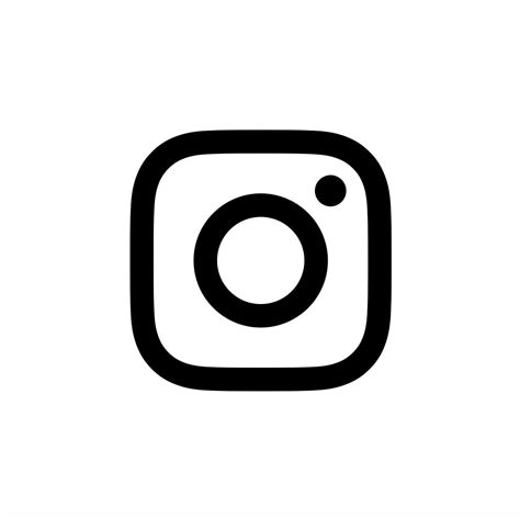 Instagram logo black and white 2021