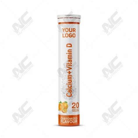 Calcium With Vitamin D Effervescent Tablets Packaging Type Tube Dose