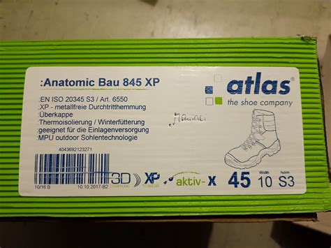 Atlas Sicherheitsschuhe Anatomic Bau Xp S Arbeitsschuhe