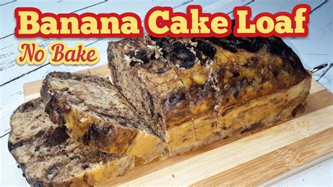 No Bake Banana Cake Loaf Recipe How To Make Moist Banana Cake Without Oven Youtube