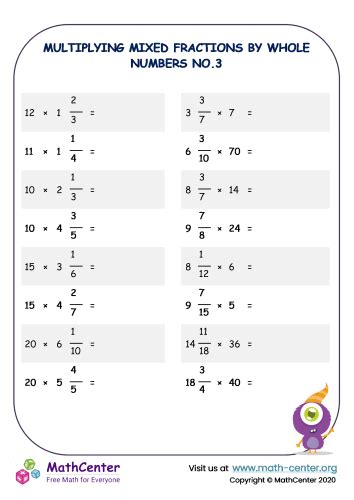 Free Multiplying Fractions With Mixed Numbers Worksheet Download Free Multiplying Fractions