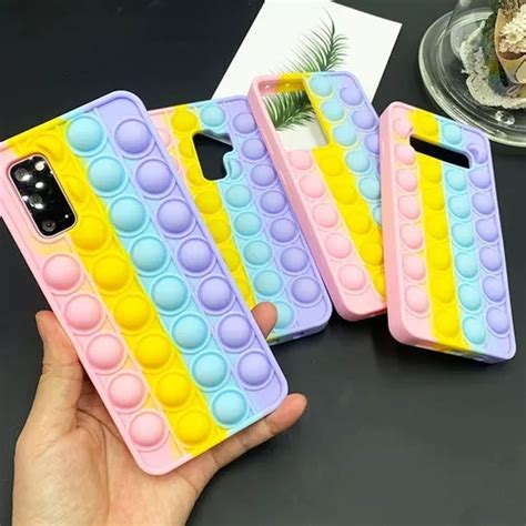 Capa Capinha Silicone Pop It Bolha Anti Stress Para Samsung