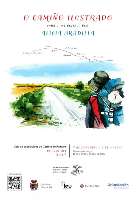 O Camiño Ilustrado Exposición de Alicia Aradilla no castelo de Pambre