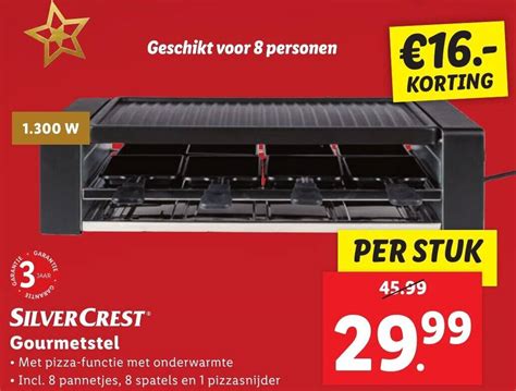 SILVERCREST Gourmetstel Aanbieding Bij Lidl