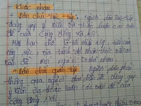 Lập Bảng So Sánh Sự Giống Và Khác Nhau Giữa Hai Hình Thức Dân Chủ Trực