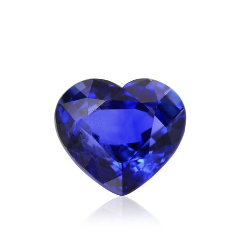 0 85 Carat Blue Sri Lankan Sapphire Heart Shape SKU 282354