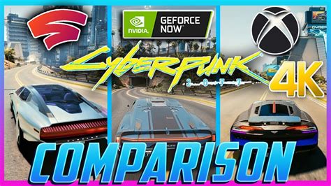 Series X Vs Stadia Vs GeForce NOW RTX 3080 4K Cyberpunk 2077 Comparison