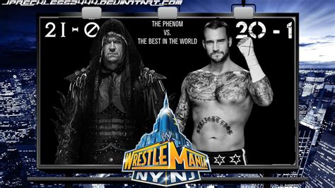 WWE WrestleMania 29: Undertaker vs CM Punk by JPReckless2444 on DeviantArt