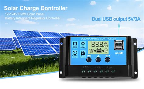 A Regolatore Di Carica Solare V V V Usb Regolatore Di Pannello