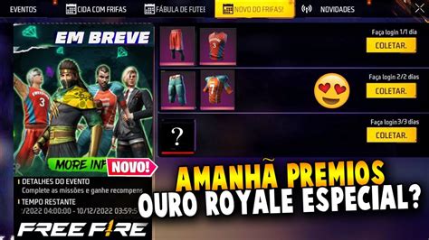 AMANHÃ EVENTO OURO ROYALE ESPECIAL 1 ANGELICAL PARA TODOS EMOT