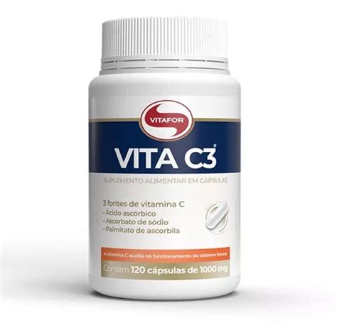 Vita C C Psulas Vitafor Vitamina C Mg Por Cap Frete Gr Tis