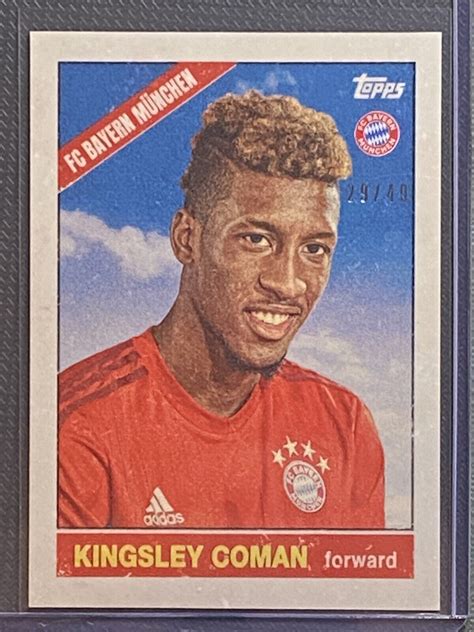 2022 Topps Kingsley Coman FC Bayern Munchen US Summer Tour Blue