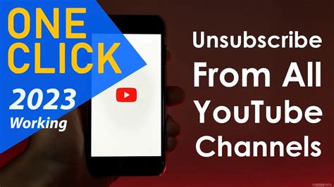 How To Unsubscribe All YouTube Channels In One Click Mass Unsubscribe