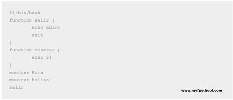 Aprende Shell Script Con Ejemplos MyFPschool