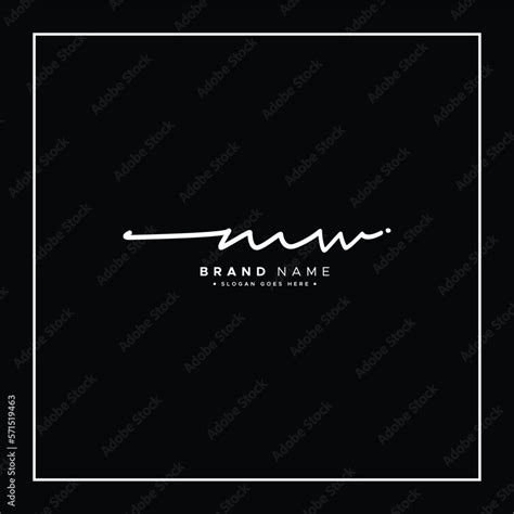 Mw Handwritten Signature Logo Vector Logo Template For Beauty