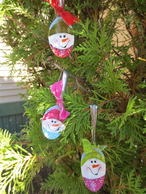 Snowman Spoons Xmas Crafts Spoon Crafts Christmas Spoons