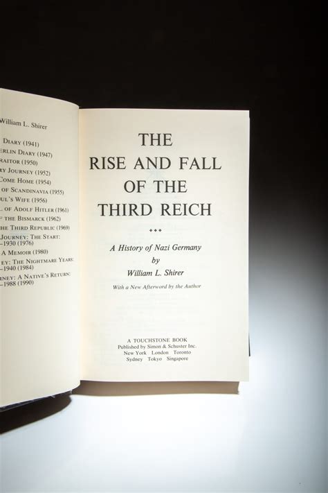 The Rise And Fall Of The Third Reich - The First Edition Rare Books