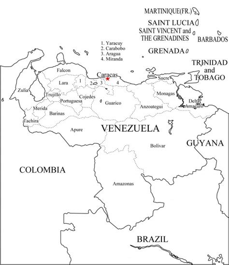 Mapas De Venezuela Para Colorear Y Descargar Colorear Imágenes